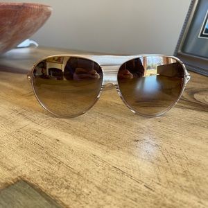 Dior Goldish frames with Lavender arms Aviator Style Sunglasses